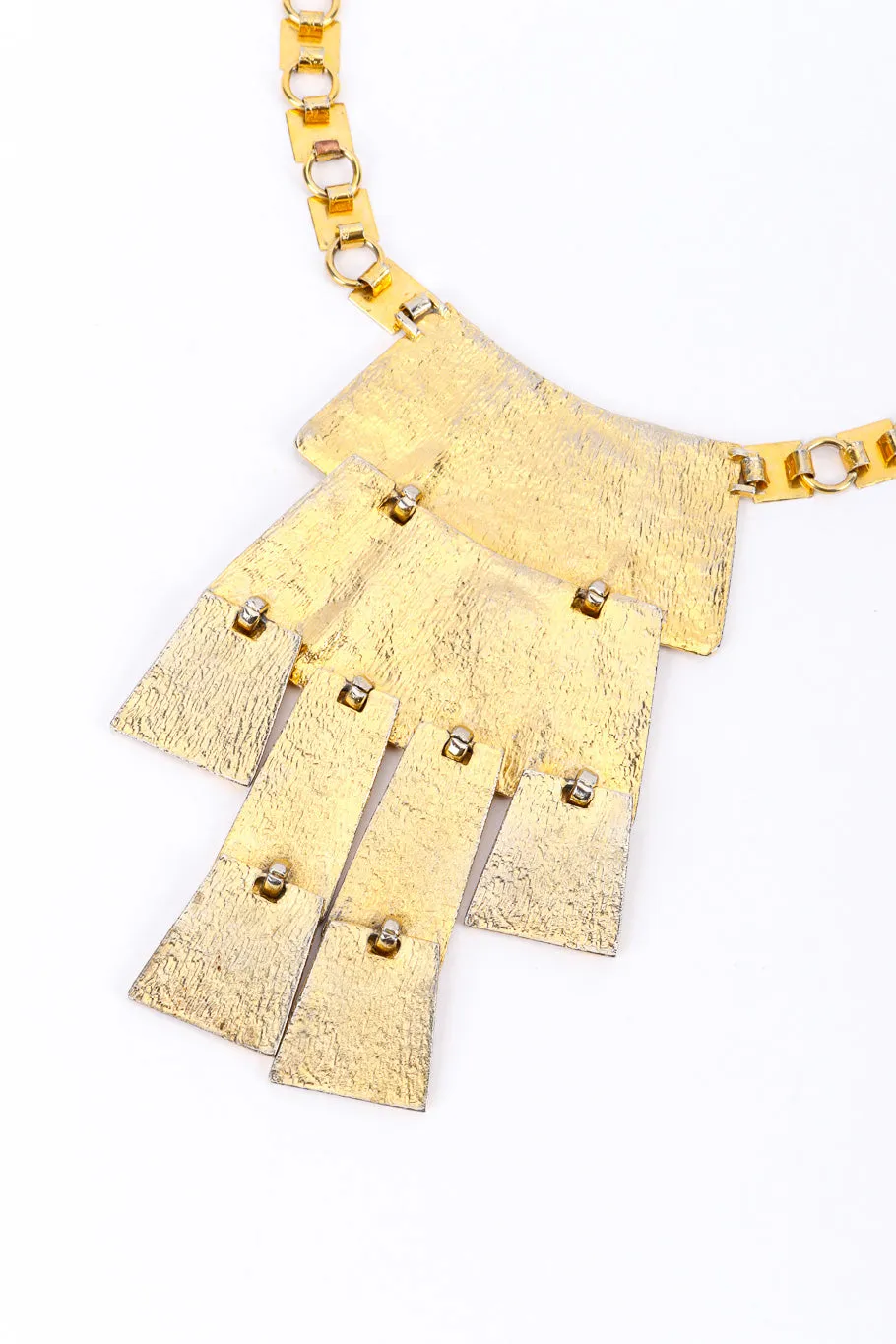 Brutalist Tiered Tablet Necklace