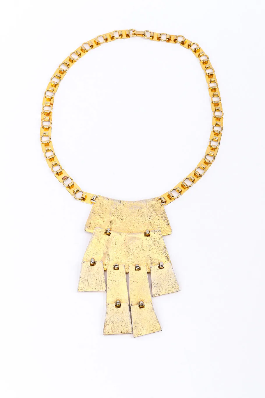 Brutalist Tiered Tablet Necklace