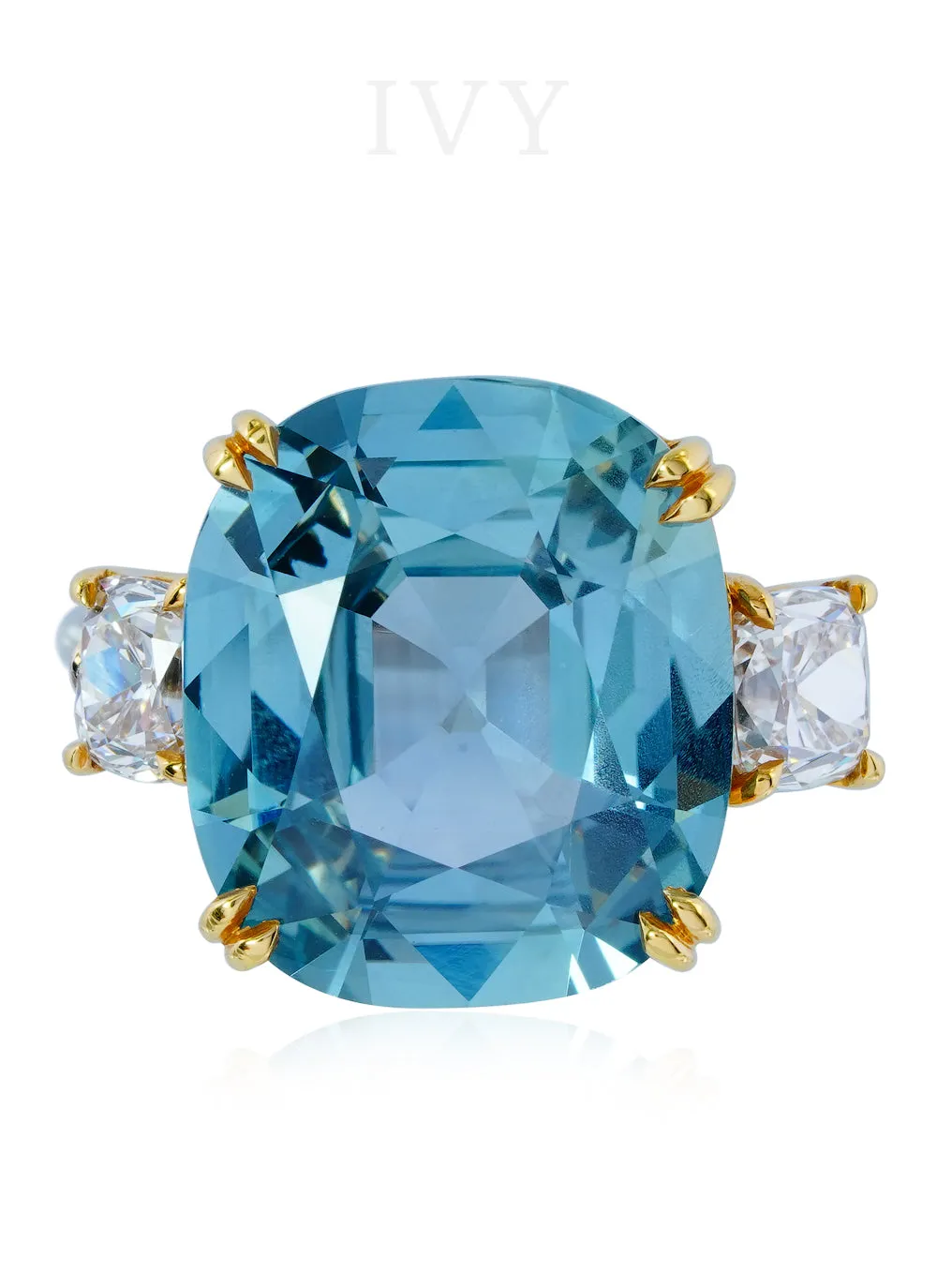 Burma Sapphire and Diamond Ring