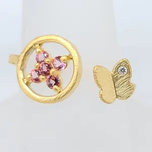 Buttefly Circle Ring