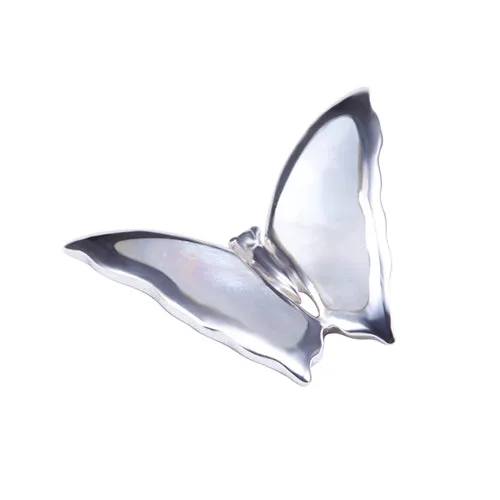 Butterfly with Mother-of-pearl Inlay Sterling Silver Pendant(Chain Sold Separately)
