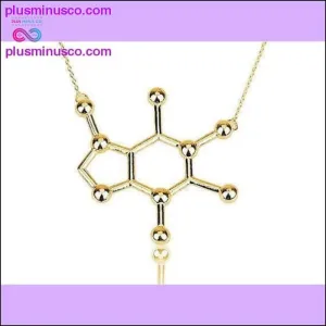 Caffeine Molecule Unisex Necklace PlusMinusco.com