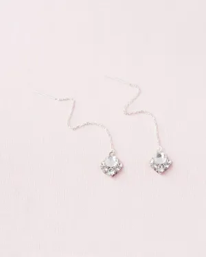 Celestial Crystal Threader Earrings