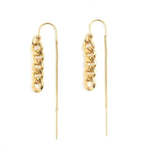 Chain Link Threader Earrings