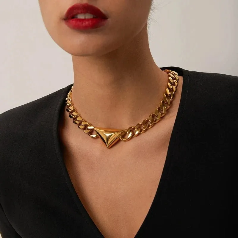 Charm Chain Necklace Jewelry Titanium Women Wedding Jewelry