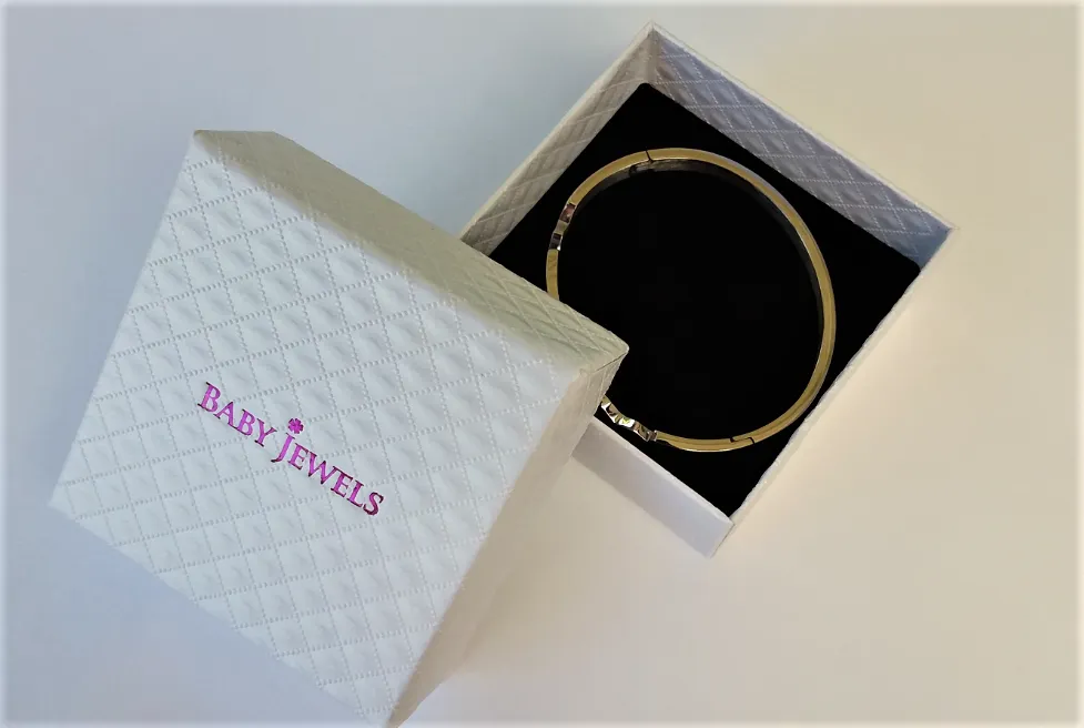 Children's/Teens' Bracelets:  Titanium with Rose Gold IP, with Pearls and Balls, with Gift Box