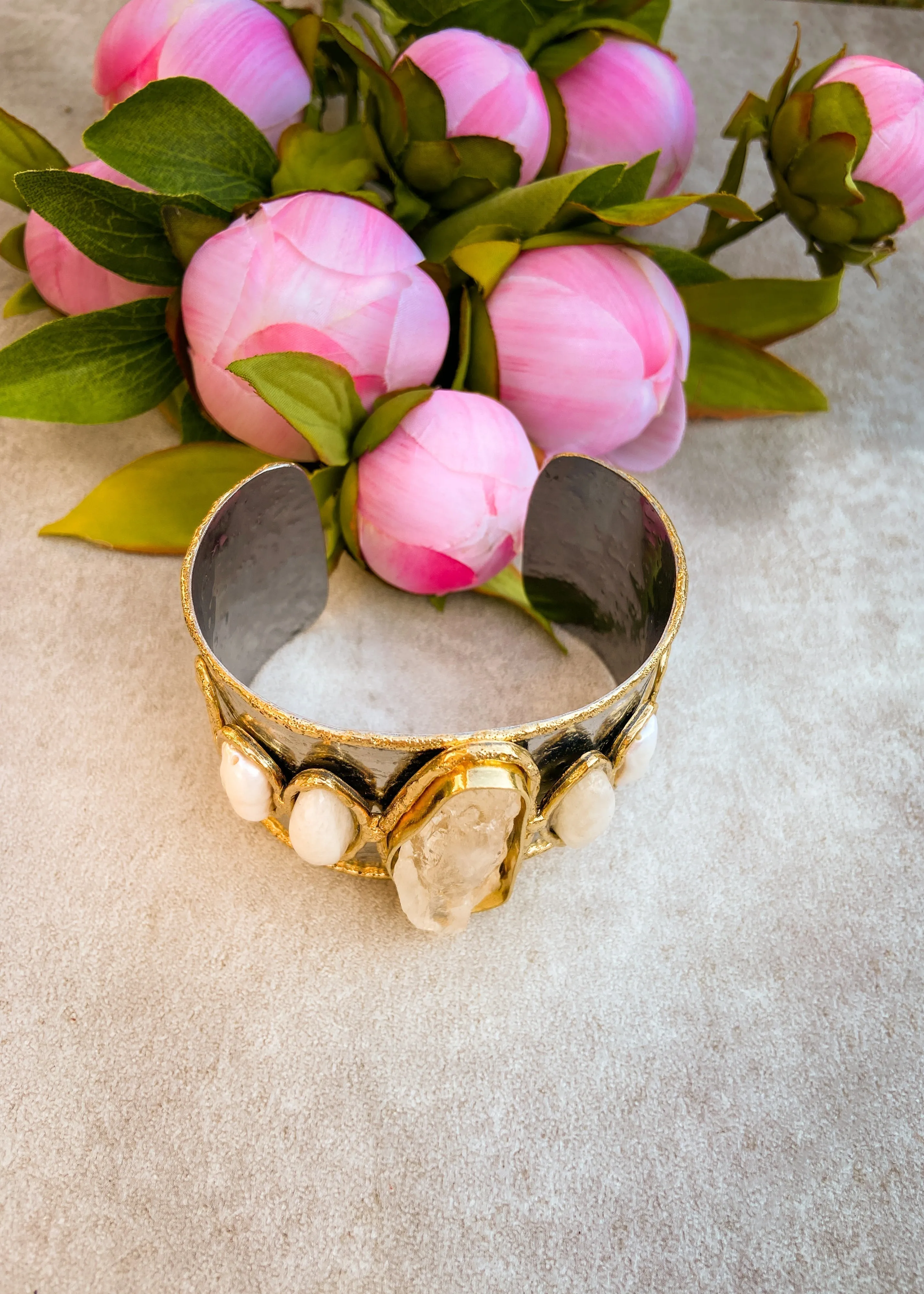 Clarissa Bracelet in Silver Pearl