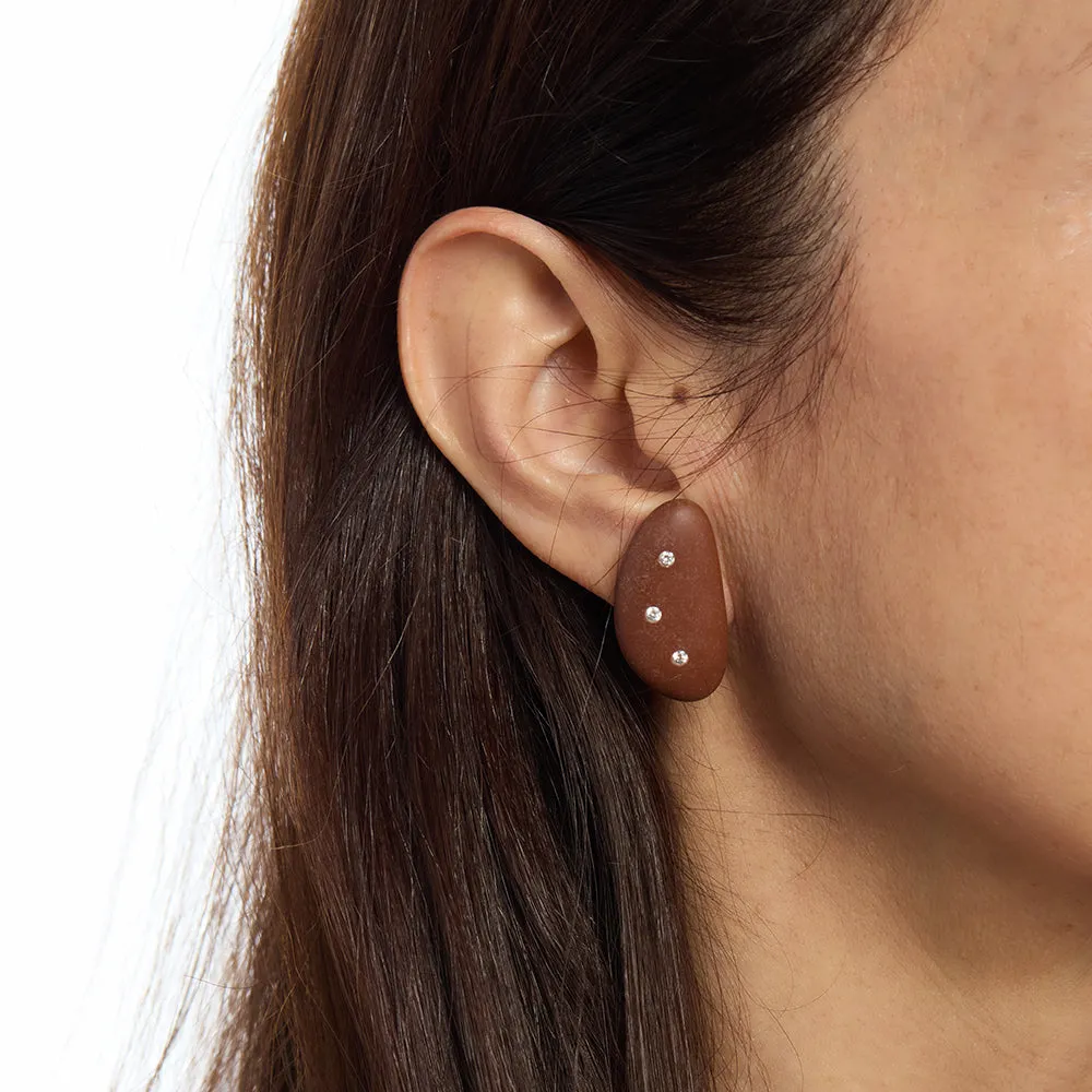 Clip-on Earrings - Terracotta
