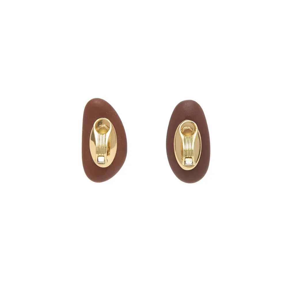 Clip-on Earrings - Terracotta