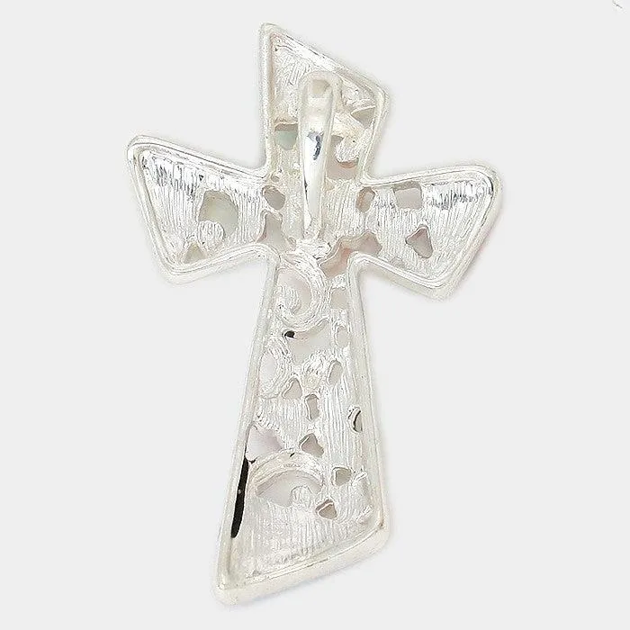 Colorful Beaded Cross Pendant Set