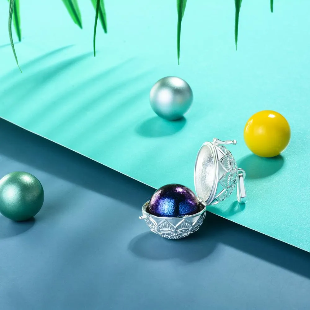 Cremation Pendant with Bola Ball Charm