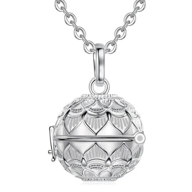 Cremation Pendant with Bola Ball Charm
