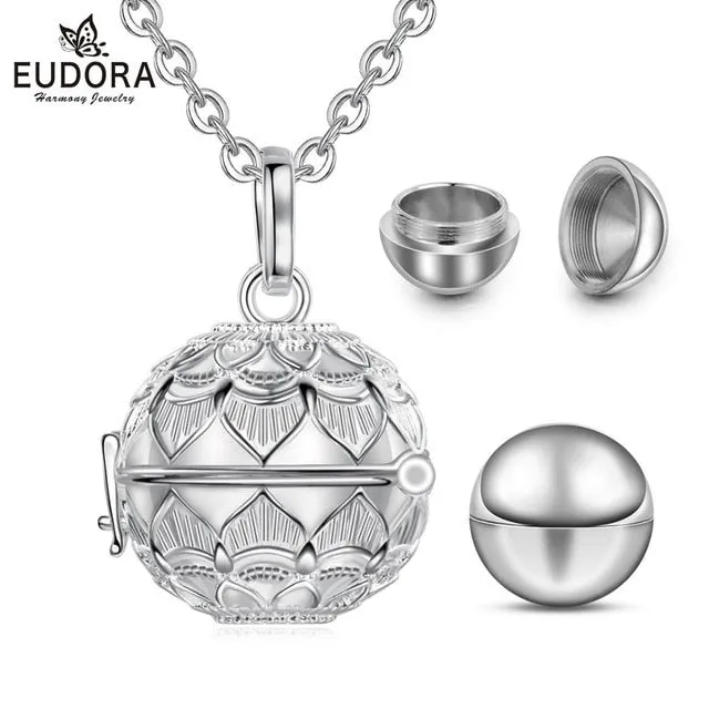 Cremation Pendant with Bola Ball Charm