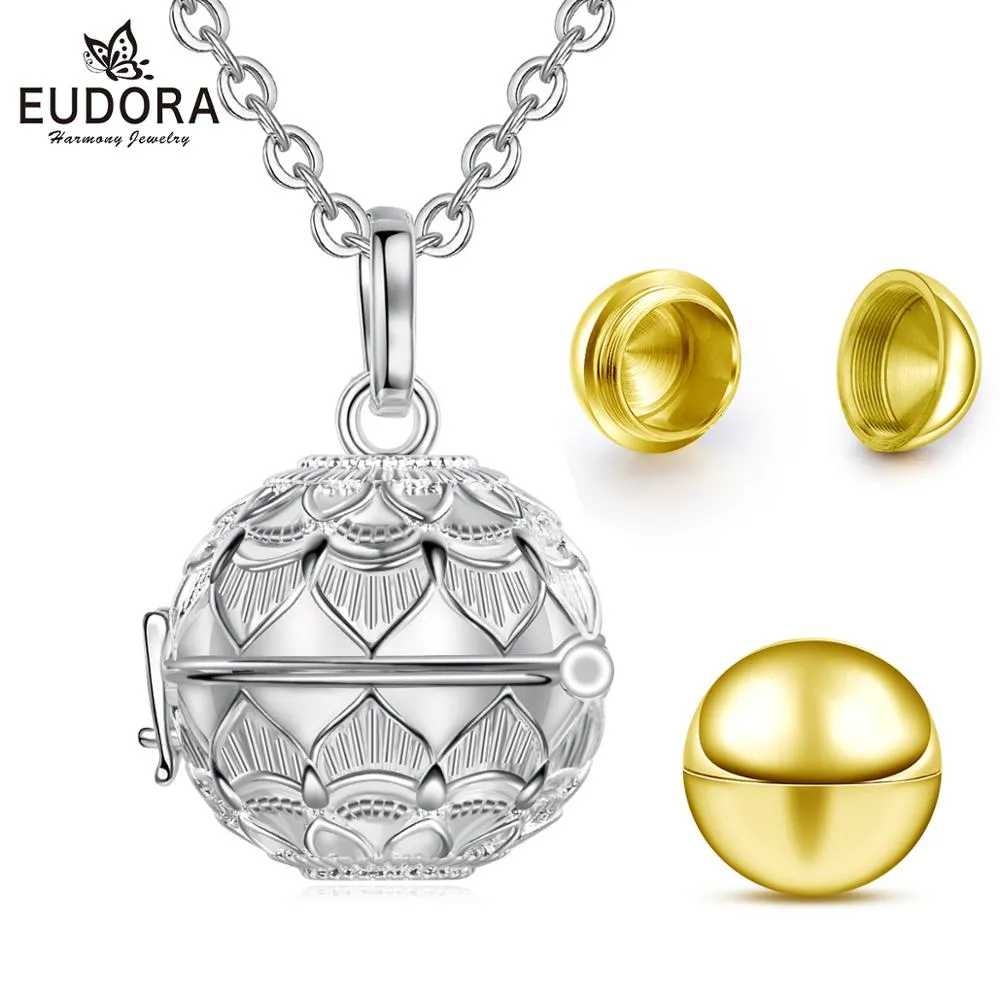 Cremation Pendant with Bola Ball Charm