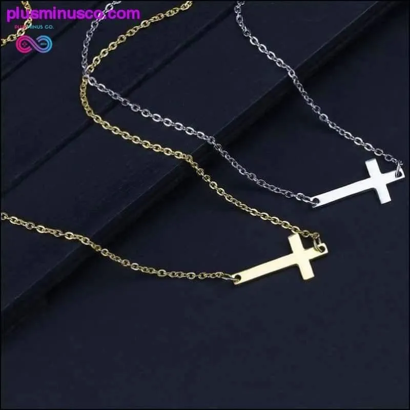 Cross Pendant Unusex Stainless Steel Necklace