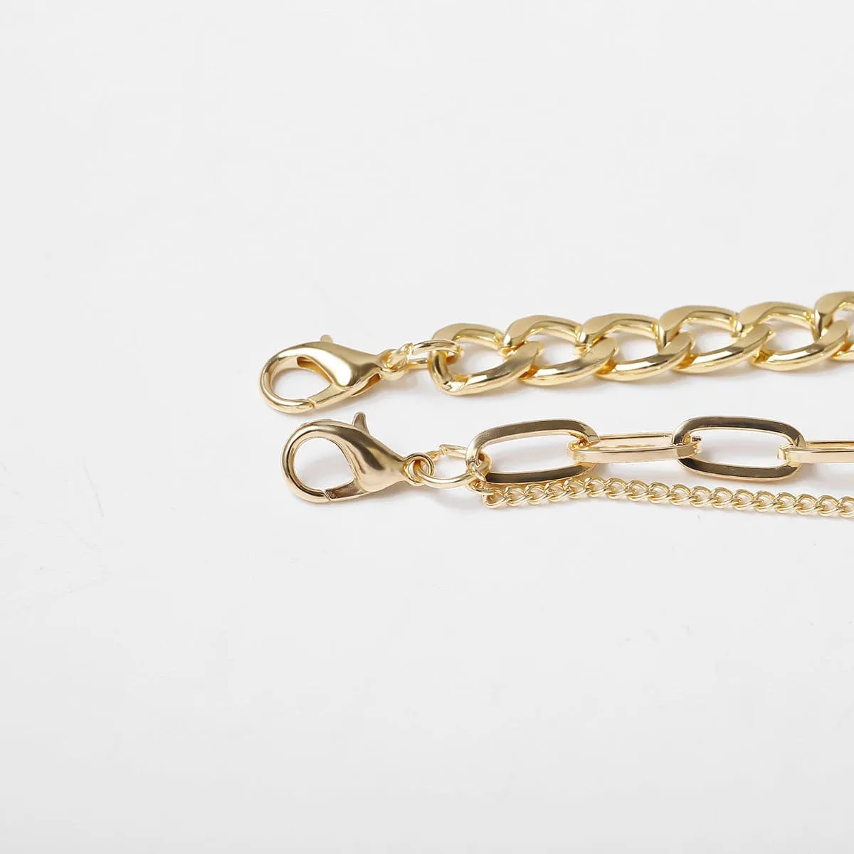 Cubic Zirconia & 18K Gold-Plated Lock Pendant Necklace Set