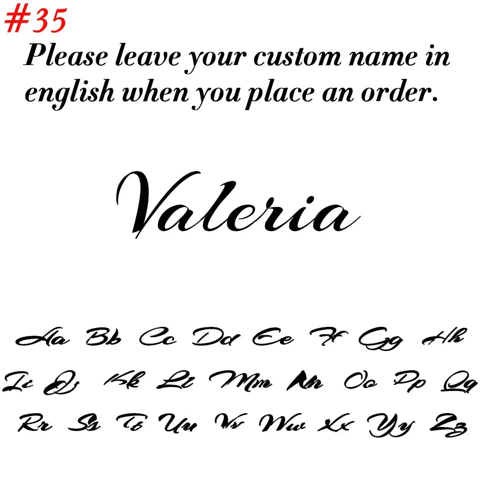 Custom Name Pendant Necklace for Women Personalised Cursive Letter Jewelry