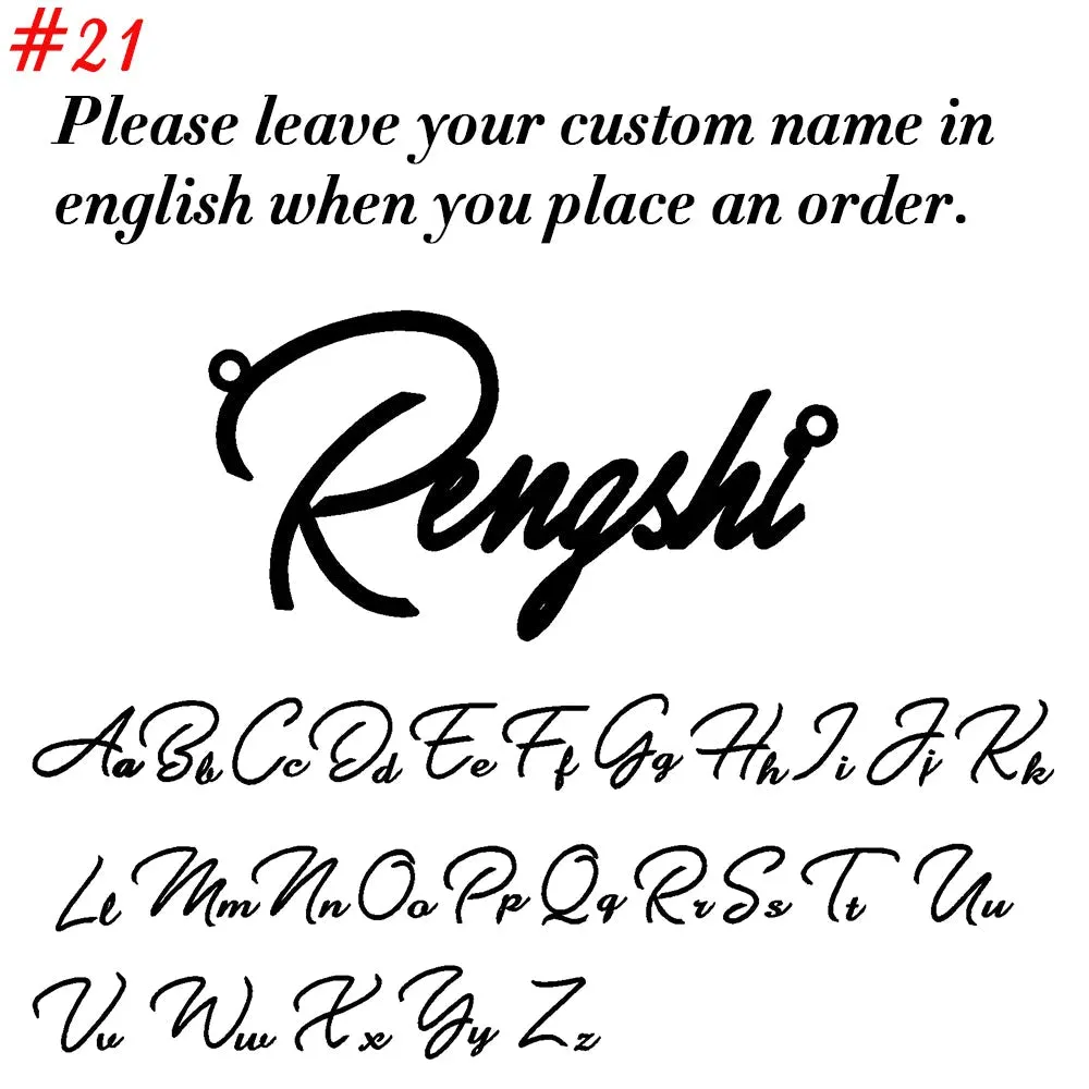 Custom Name Pendant Necklace for Women Personalised Cursive Letter Jewelry