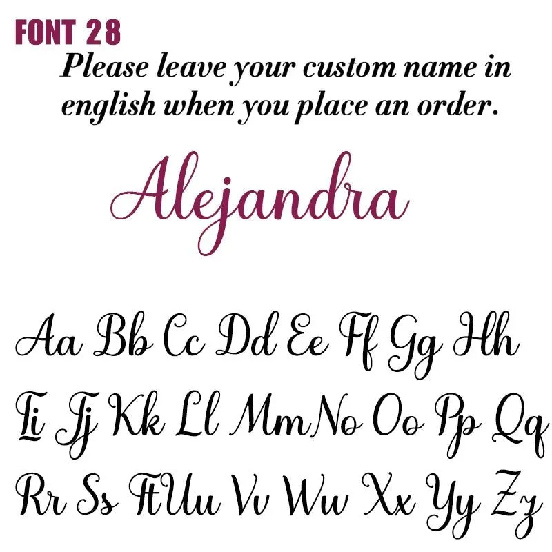 Custom Name Pendant Necklace for Women Personalised Cursive Letter Jewelry