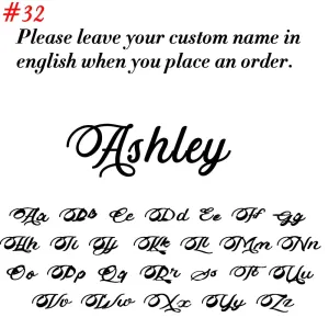 Custom Name Pendant Necklace for Women Personalised Cursive Letter Jewelry