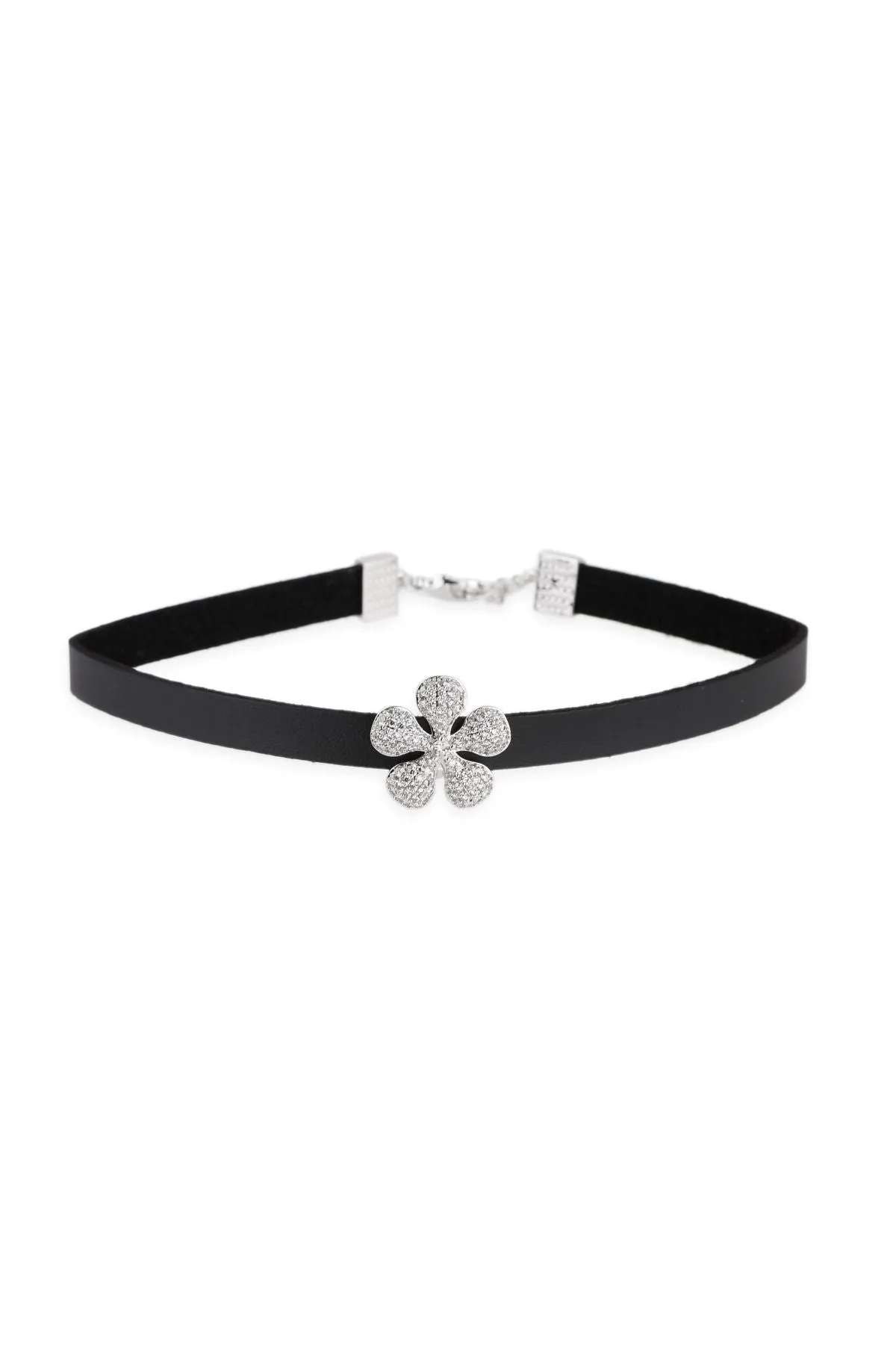 Dainty Crystal Flower Charm Ch