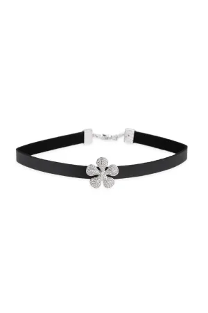 Dainty Crystal Flower Charm Ch