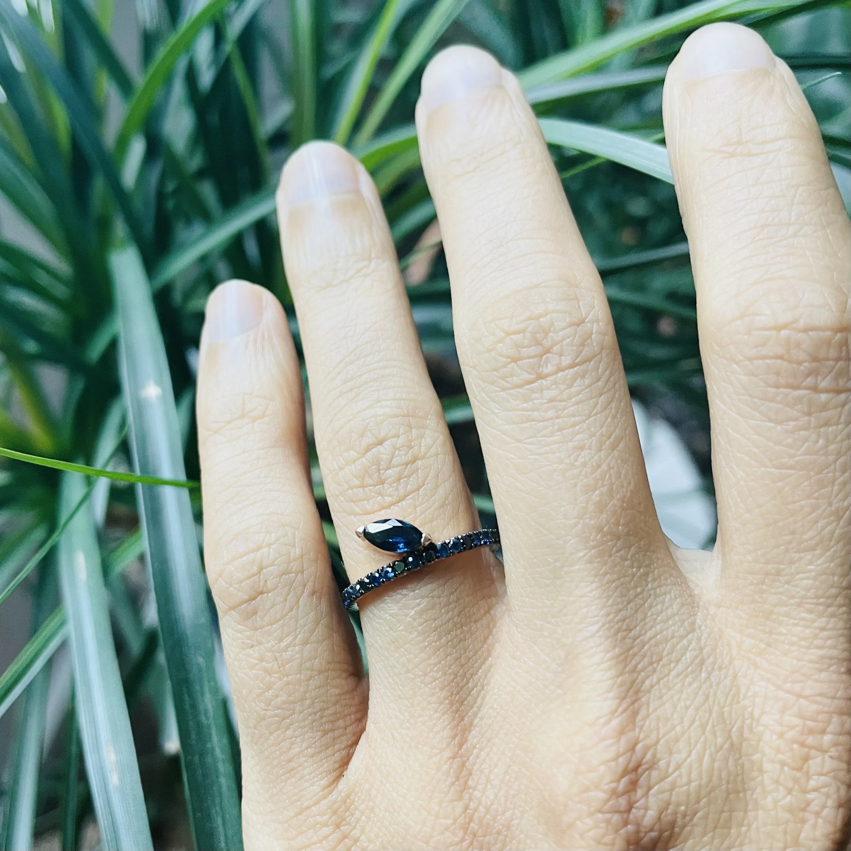 Defne Ocean Blue Ring