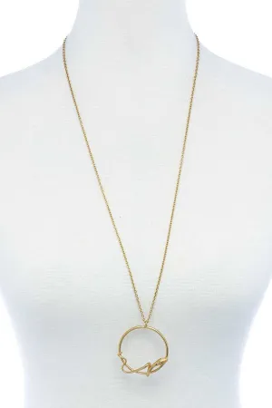 Designer Fashion Snake Ring Pendant Necklace