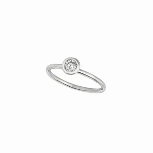 DIAMOND BEZEL SET RING 14K GOLD (0.3 CTW) 1