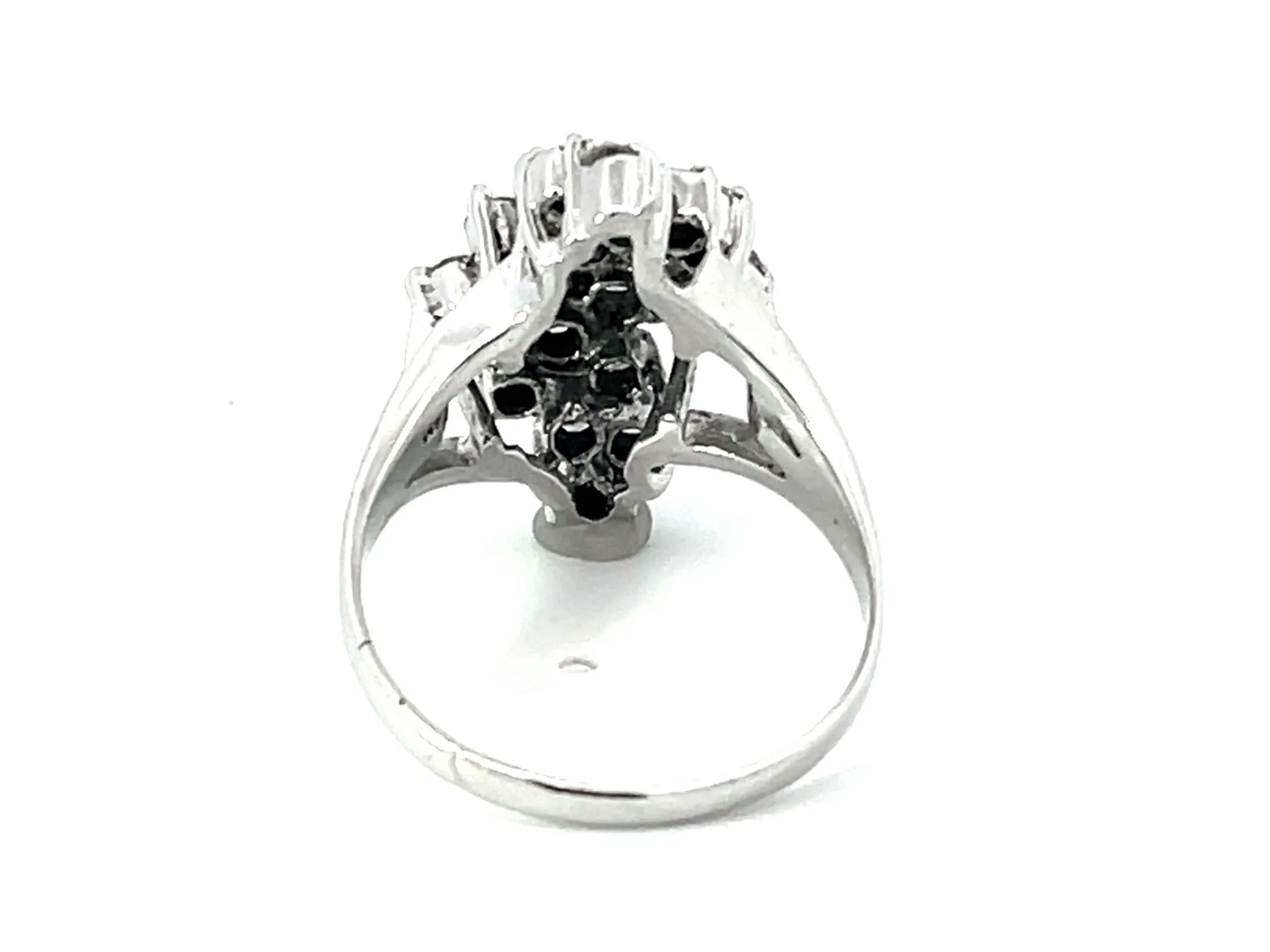 Diamond Cluster Ring in 14k White Gold