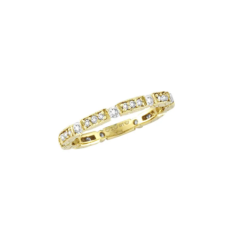 DIAMOND ETERNITY STACK RING BAND 14K GOLD (0.5 CTW)