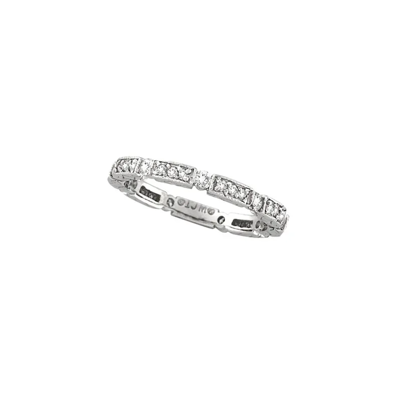 DIAMOND ETERNITY STACK RING BAND 14K GOLD (0.5 CTW)