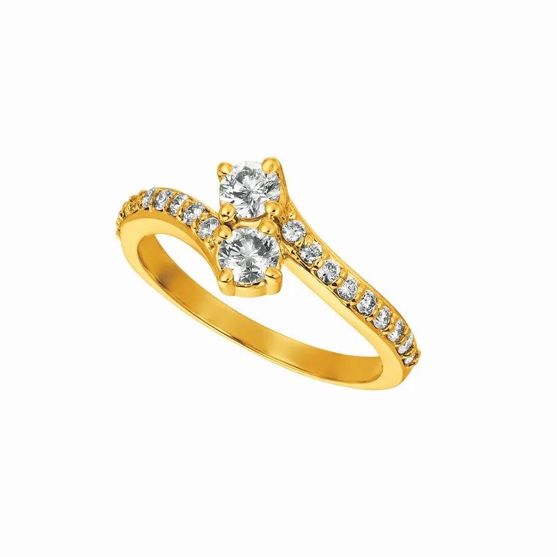 DIAMOND RING 14K GOLD (0.75 CTW) 12