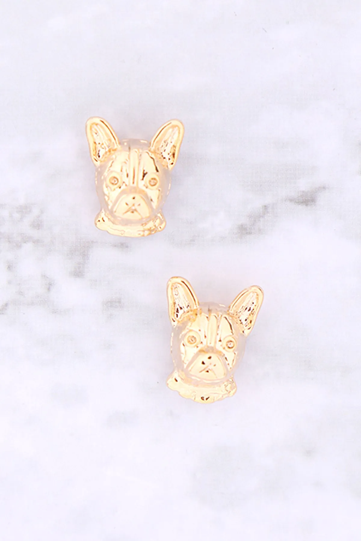 DOG CAST STUD EARRINGS