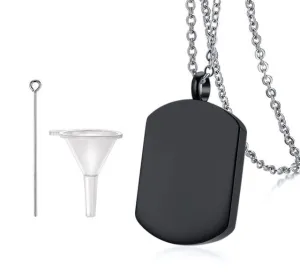 Dog Tag Shaped Cremation Pendant