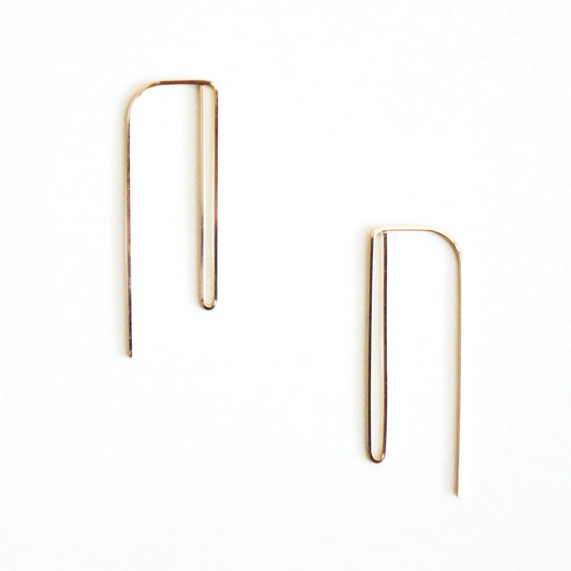 Double Bar Threader Earrings - Long