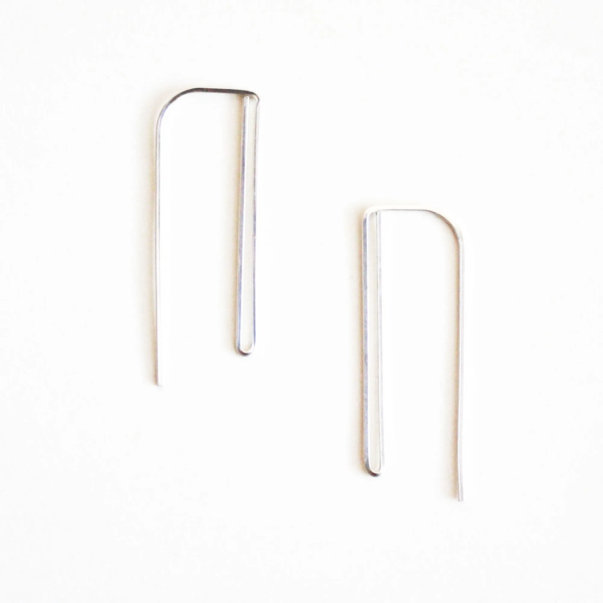 Double Bar Threader Earrings - Long
