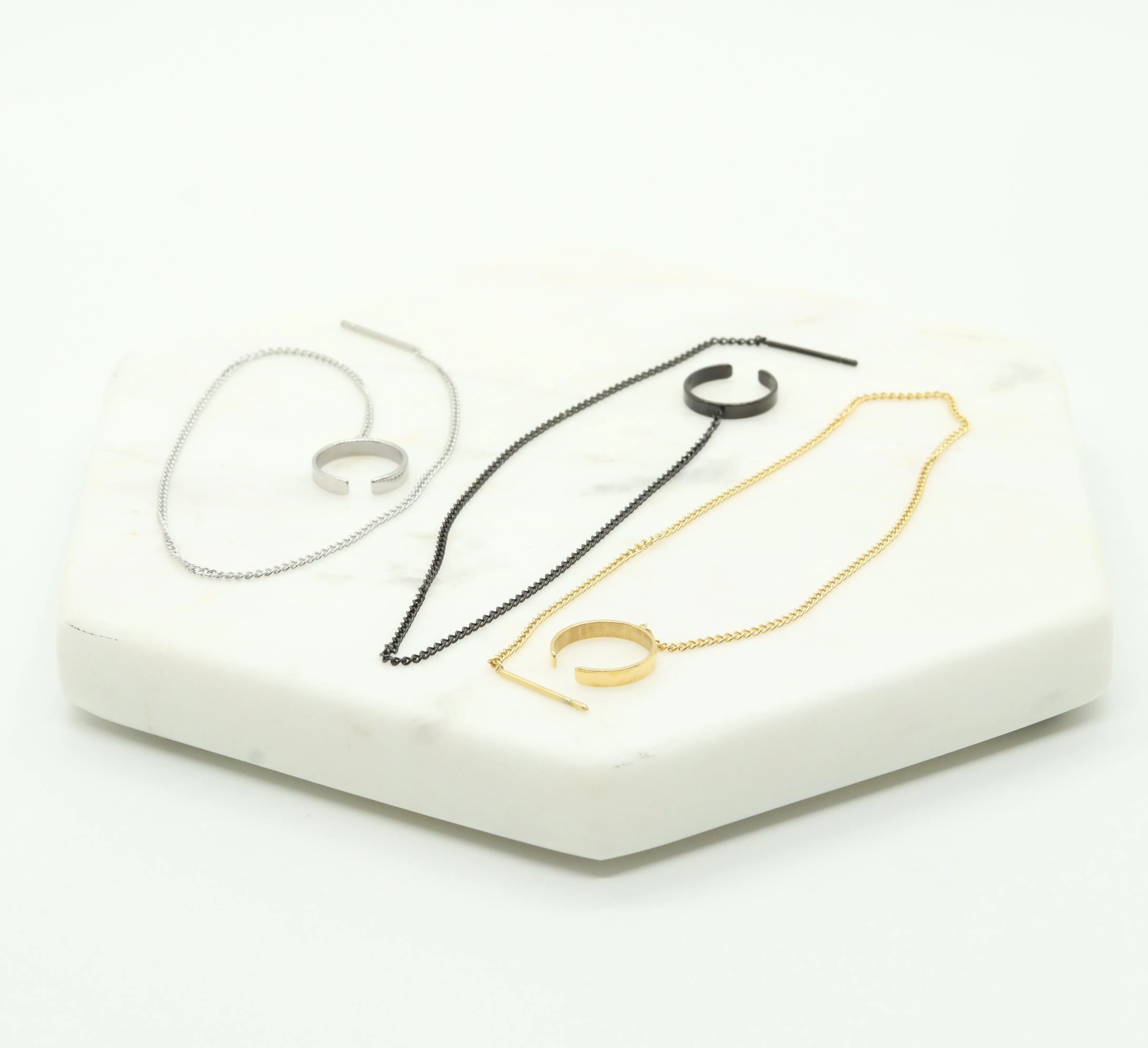 Ear Cuff Chain Earrings