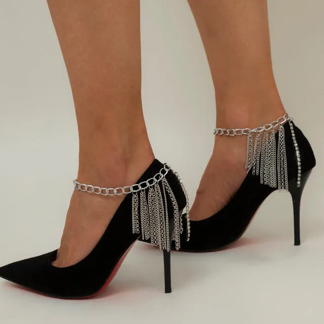 Fashion Multilayer Chain High Heel Shoe Simple Foot Anklets