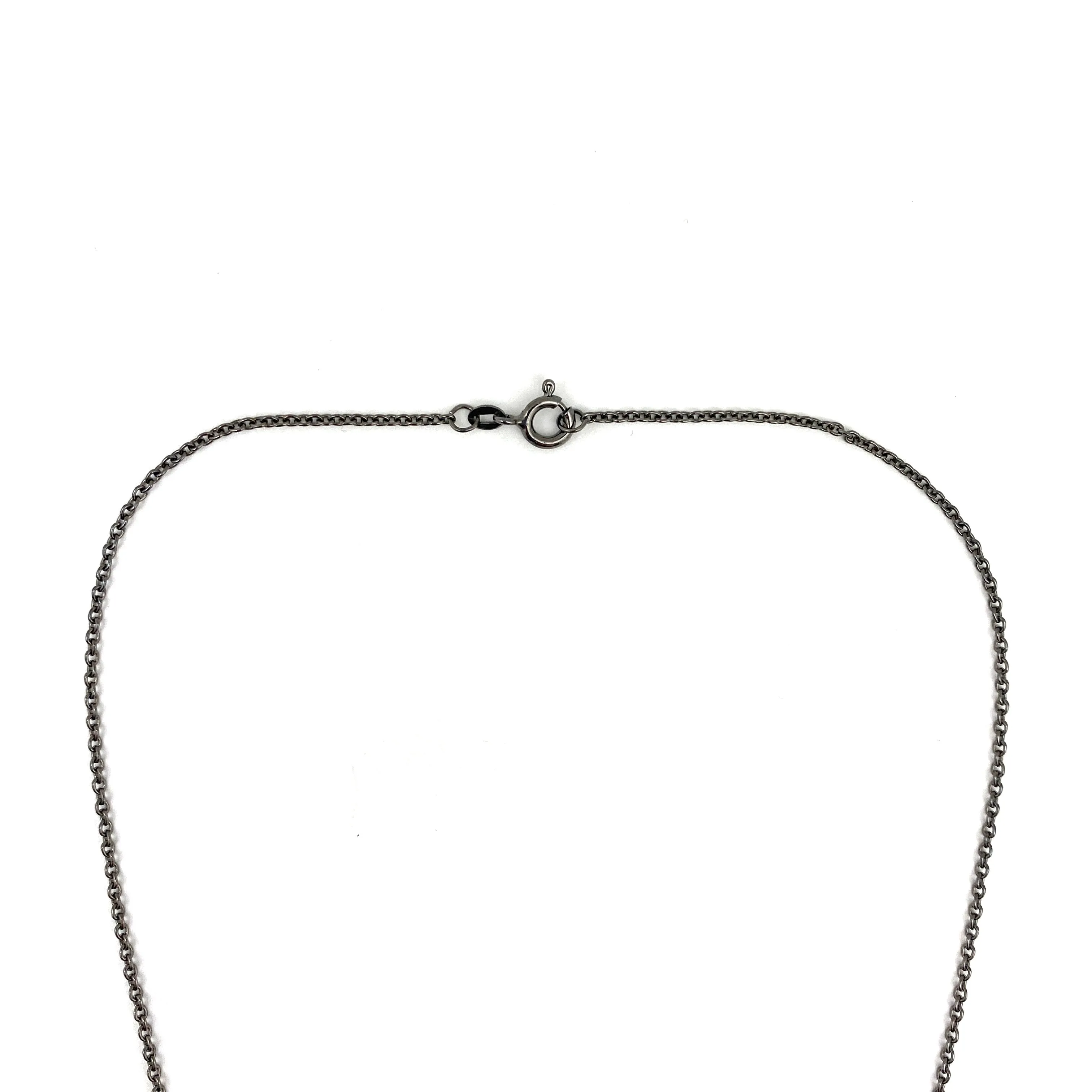 Feather and Hoop Necklace
