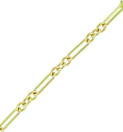 Figaro Link Bracelet in 10 Karat Gold