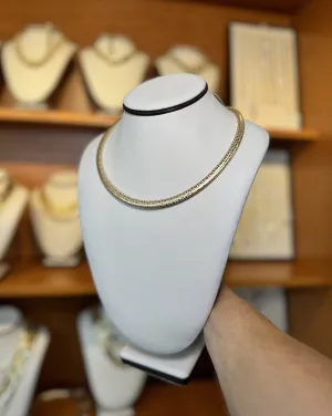 Flexi-Bull* Womens Choker Necklace in 14k Gold