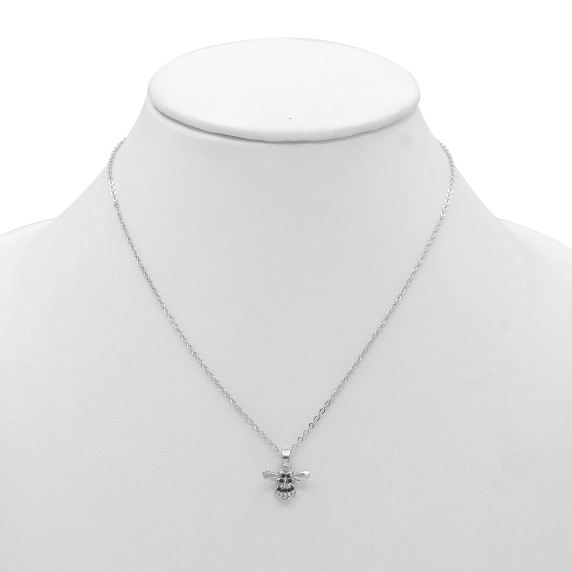 GOLD BEE PENDANT SHORT NECKLACE #SQXL-5163 (LH1)