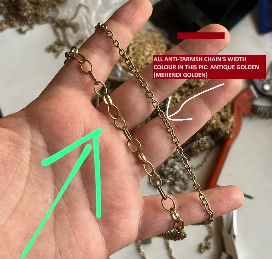 Golden Anti-Tarnish Chain