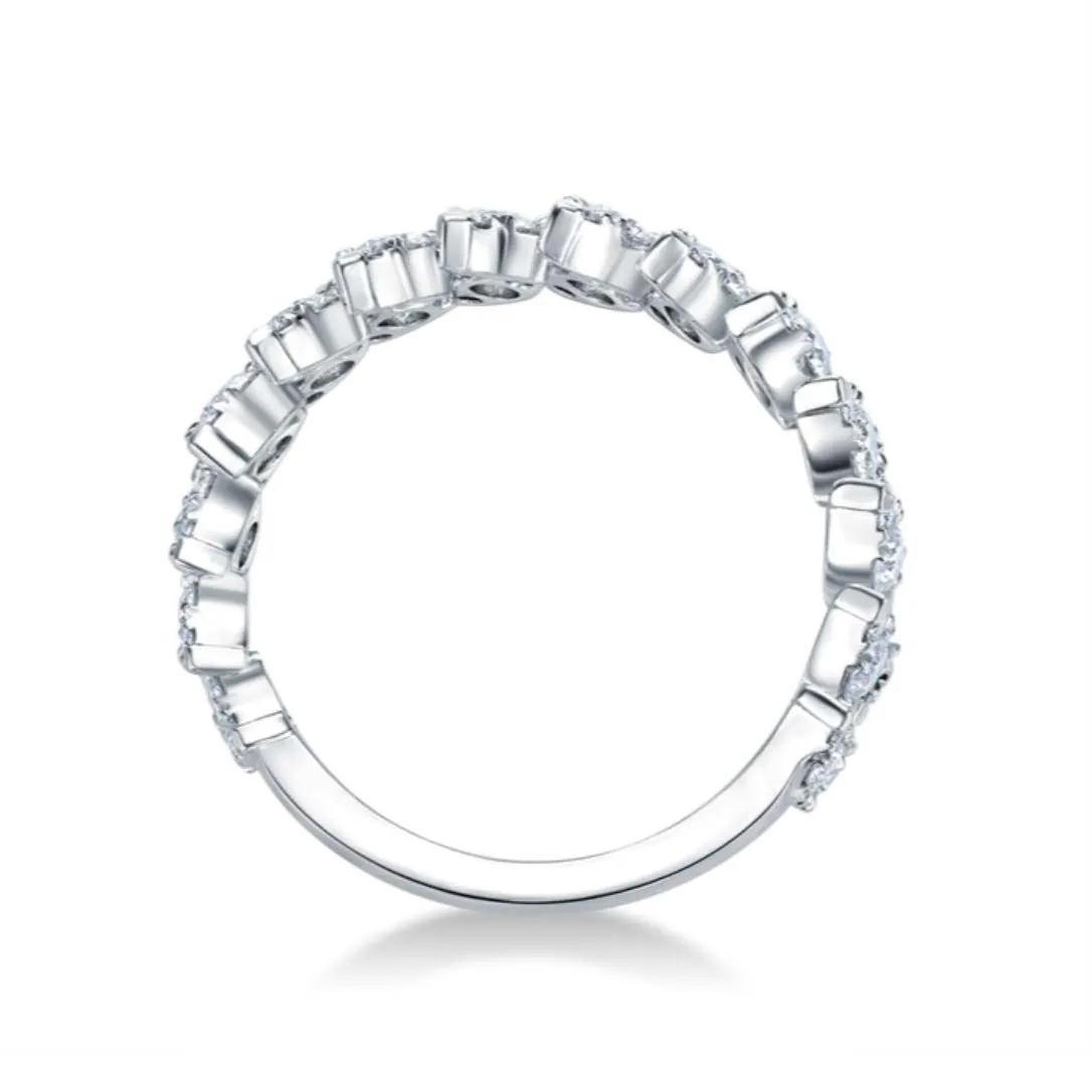 Hearts on Fire Double Row Diamond Band