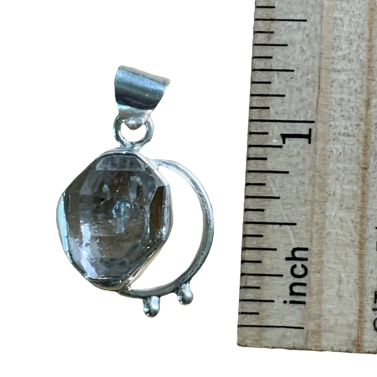 Herkimer Diamond Solid 925 Sterling Silver Pendant