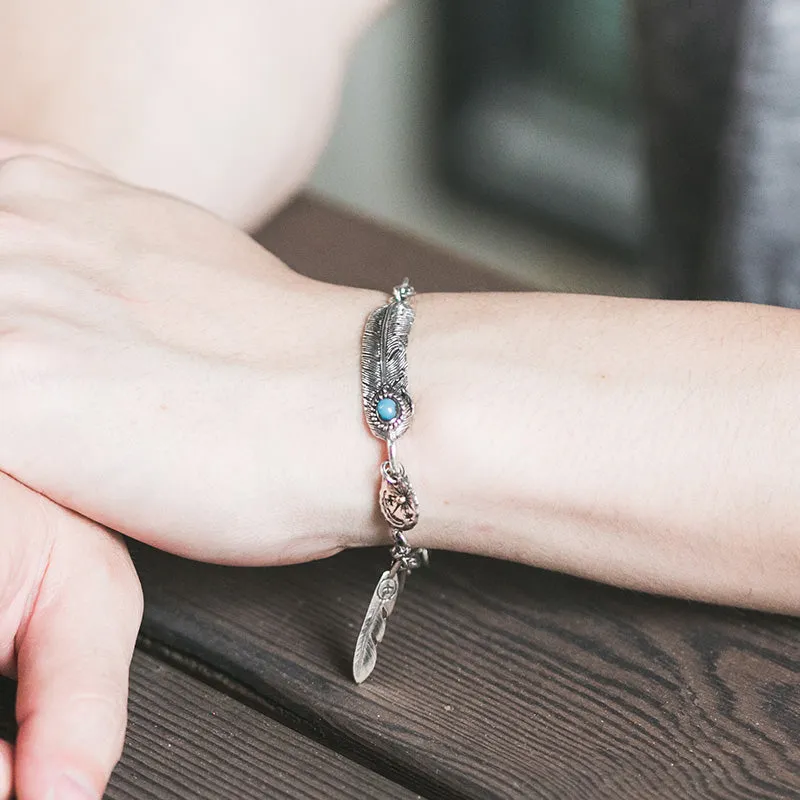 Indian style Feather Bracelet Bohemian Personality Jewelry