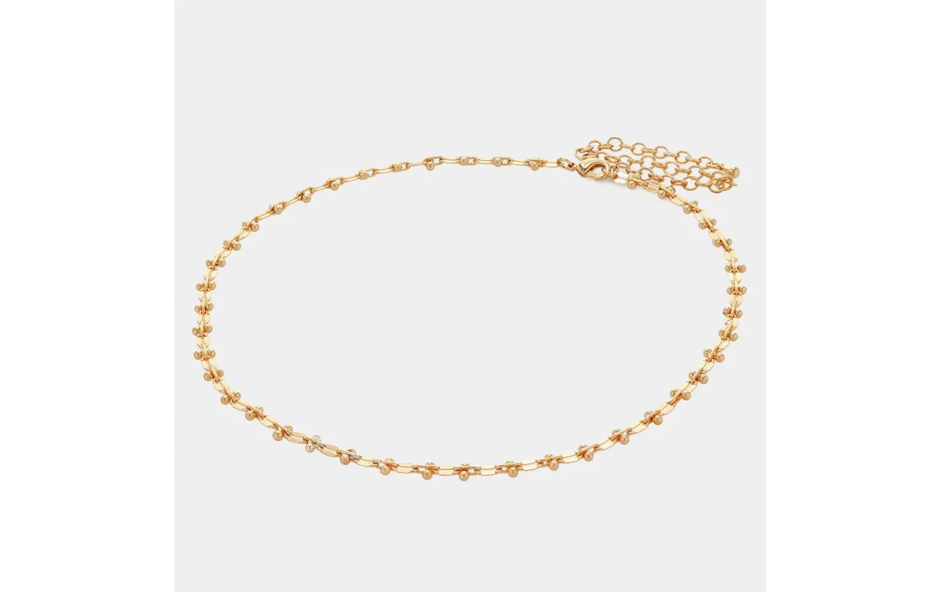 Interlocked Chain Choker Necklace