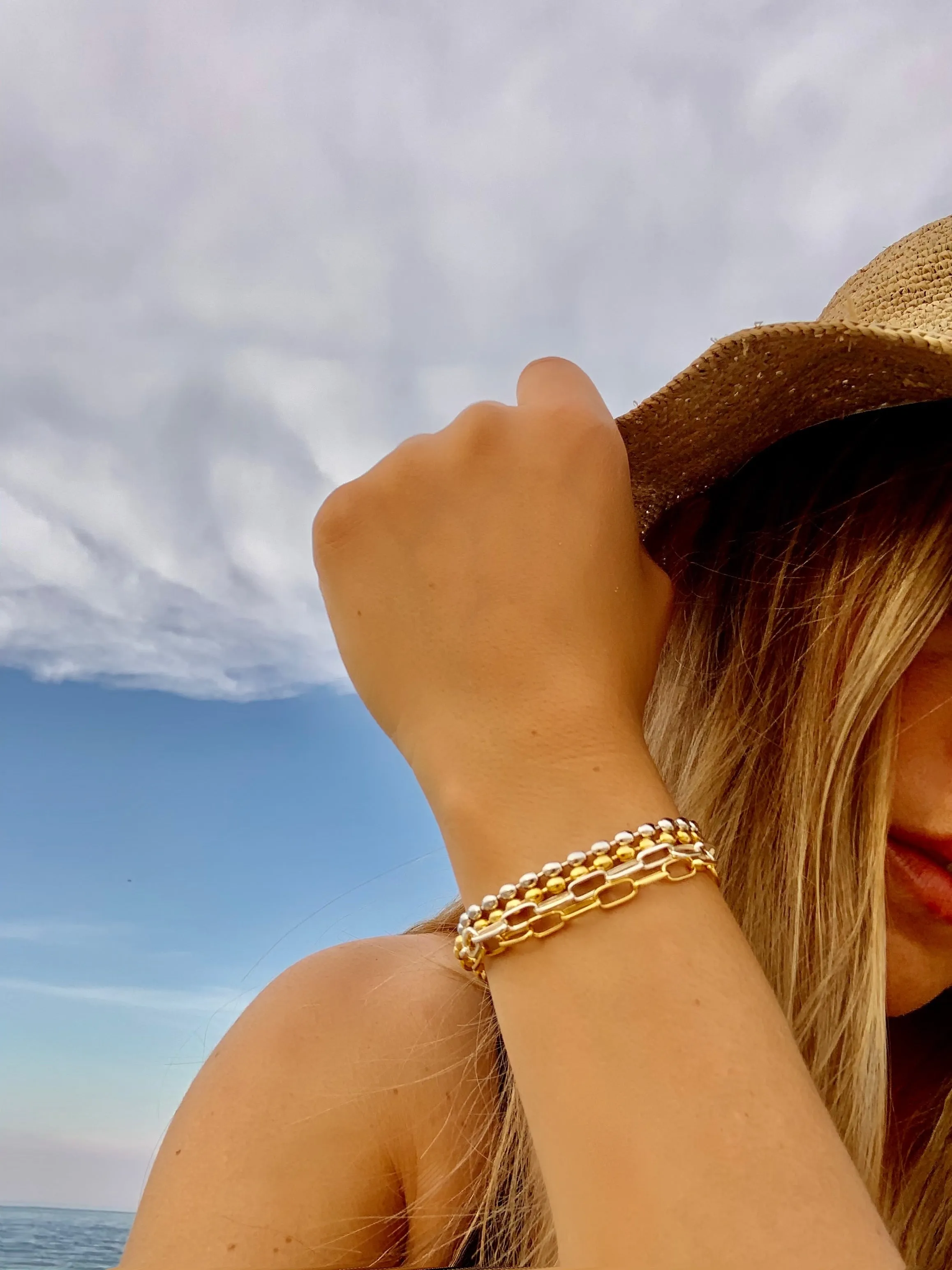 Isabella Beaded Chain Bracelet
