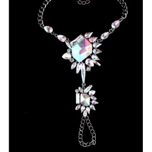 Jagged Gems Austrian Crystal Anklet